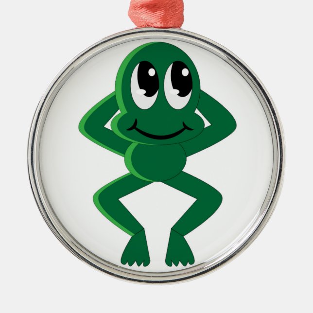 ORNAMENTO DE METAL SAPO RELAXADO (Frente)