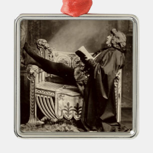 Ornamento De Metal Sarah Bernhardt (1844-1923) como Hamlet no 1899