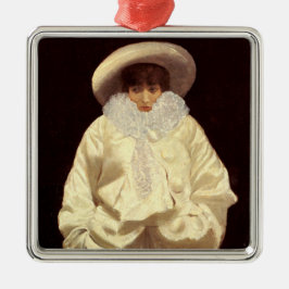 Ornamento De Metal Sarah Bernhardt como Pierrot (Sad Clown)