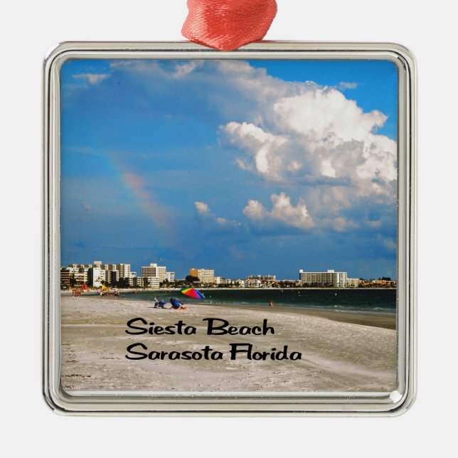 Ornamento De Metal Sarasota Florida (Frente)