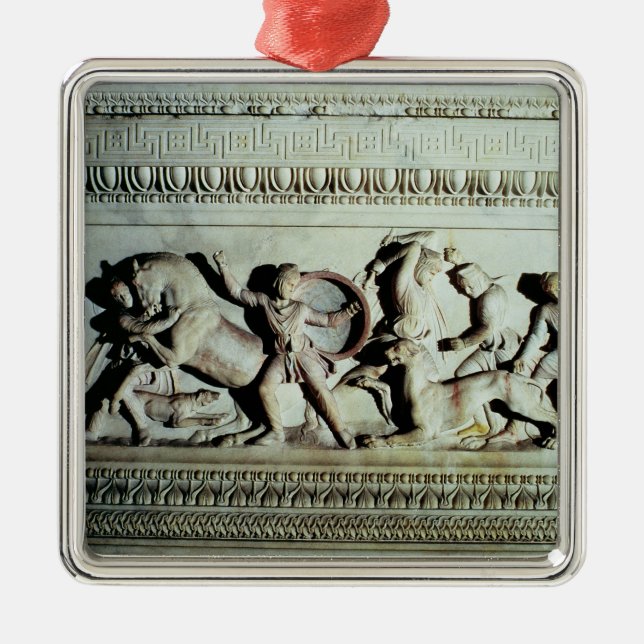 Ornamento De Metal Sarcófago de Alexander (Frente)