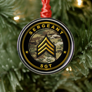 Ornamento De Metal Sargento SGT