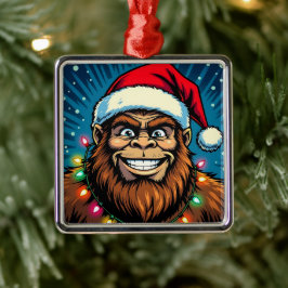 Ornamento De Metal Sasquatch de Natal Engraçado Bigfoots