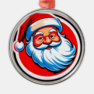 Ornamento De Metal Saudação Alegre do Papai Noel