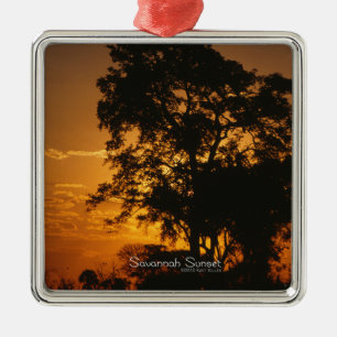 Ornamento De Metal Savannah Sunset