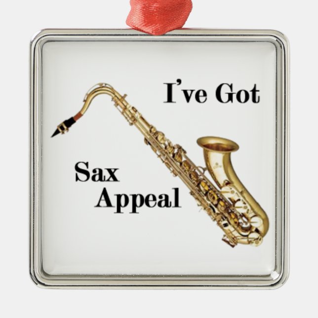 Ornamento De Metal saxofone (Frente)