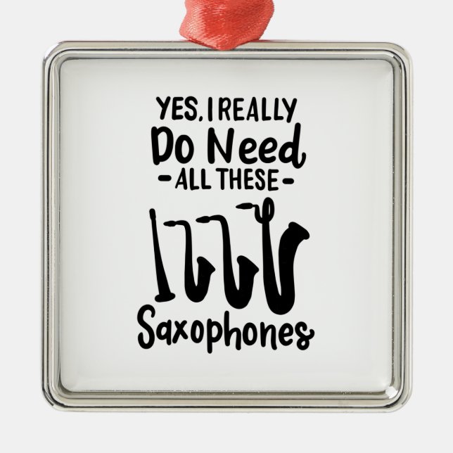 Ornamento De Metal Saxofone - Tipos Saxofone (Frente)