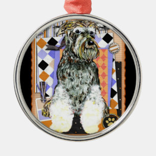 ORNAMENTO DE METAL SCHNAUZER
