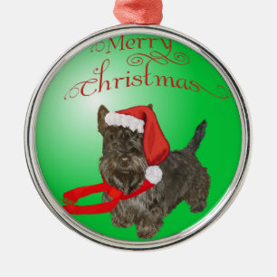 Ornamento De Metal Scottie Dog Ornament