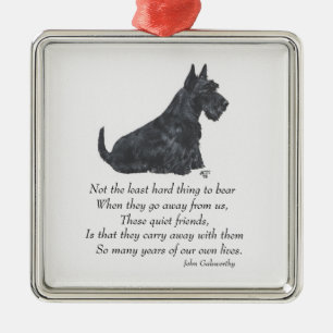 Ornamento De Metal Scottie Keepsaame Ornament