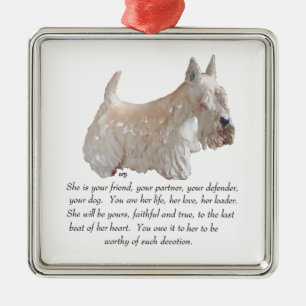Ornamento De Metal Scottie Keepsaame Ornament