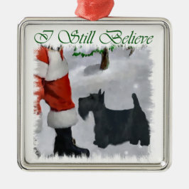 Ornamento De Metal Scottish Terrier Christmas Gifts Ornament