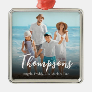 Ornamento De Metal Script de Caligrafia Simples de Fotografia Elegant