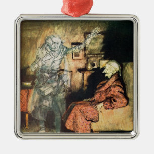 Ornamento De Metal Scrooge e o fantasma de Marley