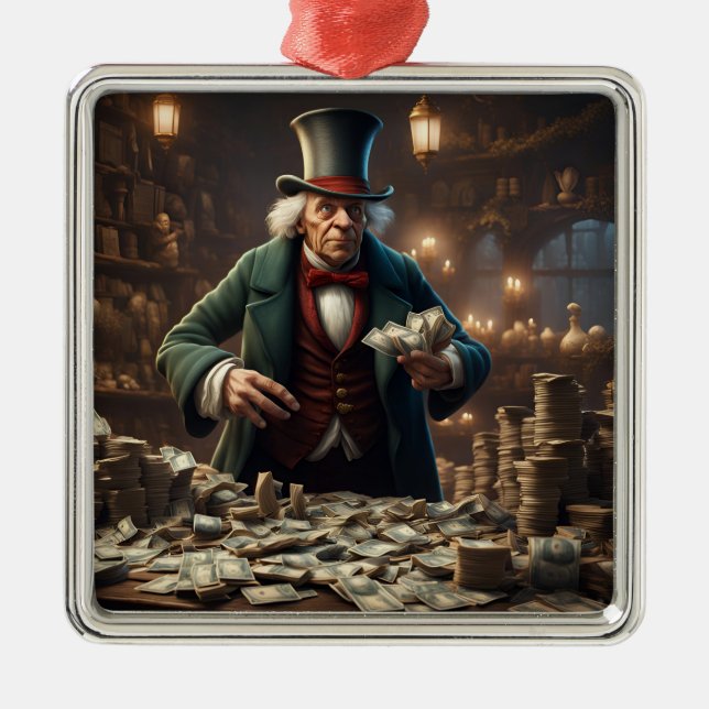 Ornamento De Metal Scrooge Ornament (Frente)