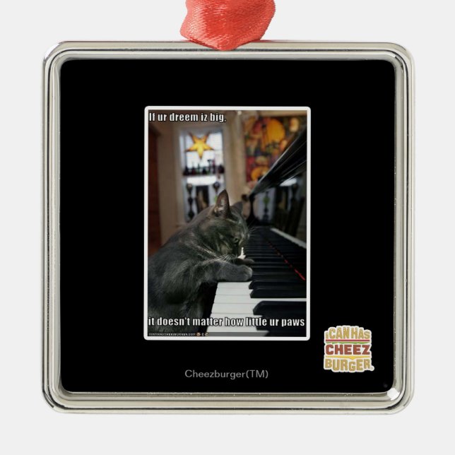 Ornamento De Metal Se o nosso sonho é grande (Frente)