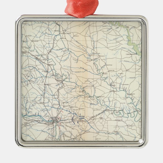 Ornamento De Metal SE Virginia, Ft Monroe (Frente)