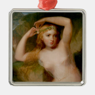Ornamento De Metal Sea Nymph (por Thomas Sully)