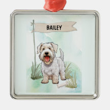 Sealyham Terrier Aquarela Cachorro Personalizado