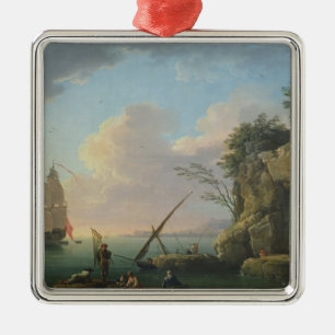 Ornamento De Metal Seascape, 1748