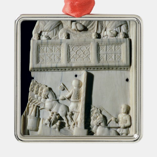 Ornamento De Metal Seção de um diptych (Frente)