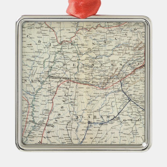 Ornamento De Metal Seção dos E.U. de Colton (Frente)