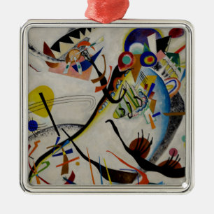 Ornamento De Metal Segmento Azul Kandinsky