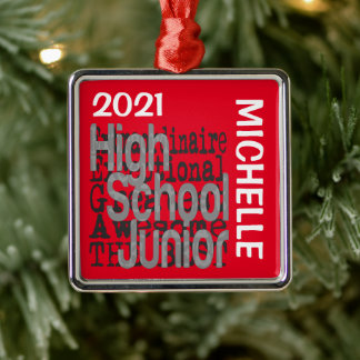 Ornamento De Metal Segundo grau Junior Extraordinário PERSONALIZADO