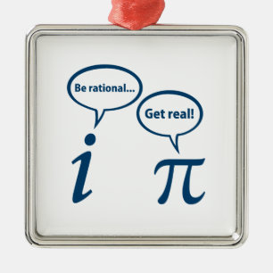Ornamento De Metal Seja racional obtêm a matemática imaginária rea