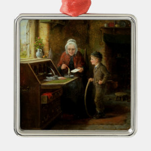Ornamento De Metal Selando uma letra, 1890 (óleo no painel)