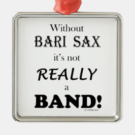 Ornamento De Metal Sem Bari Sax - Banda