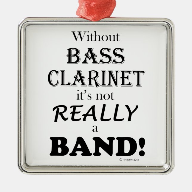 Ornamento De Metal Sem Bass Clarinet - Banda (Frente)