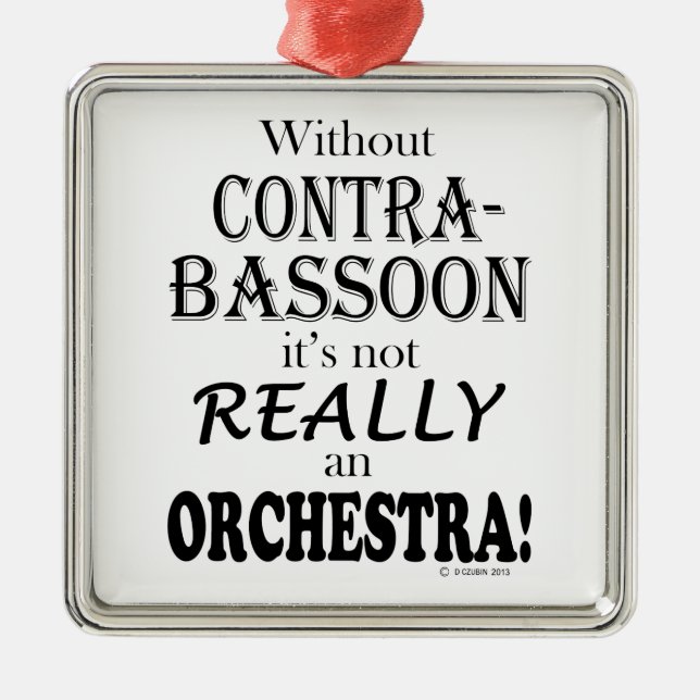 Ornamento De Metal Sem Contrabassino - Orquestra (Frente)