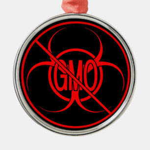 Ornamento De Metal Sem OGM Ornament Bioperigoso OGM Advertências sob