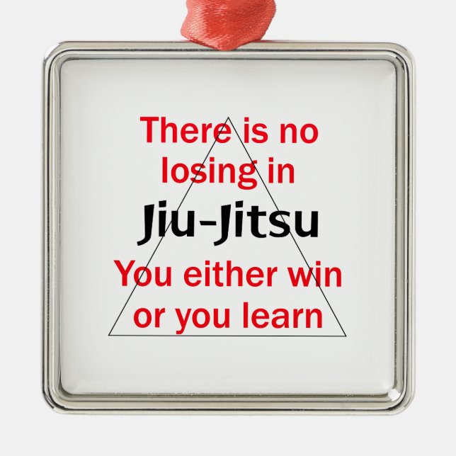 Ornamento De Metal Sem Perder Em Jiu Jitsu (Frente)