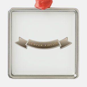 Ornamento De Metal Semper Fidelis