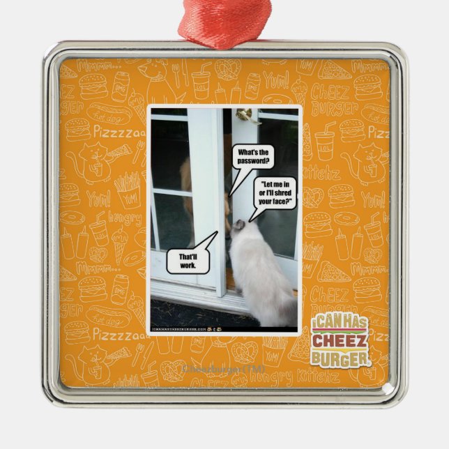 Ornamento De Metal Senha por favor (Frente)