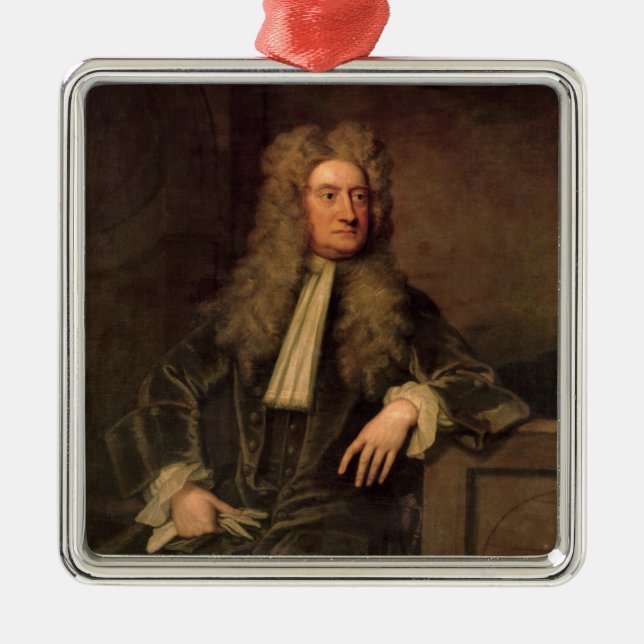 Ornamento De Metal Senhor Isaac Newton (Frente)