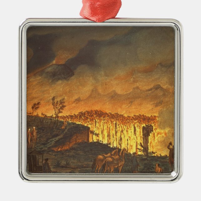 Ornamento De Metal Senhor William Hamilton que mostra a Ferdinand IV (Frente)