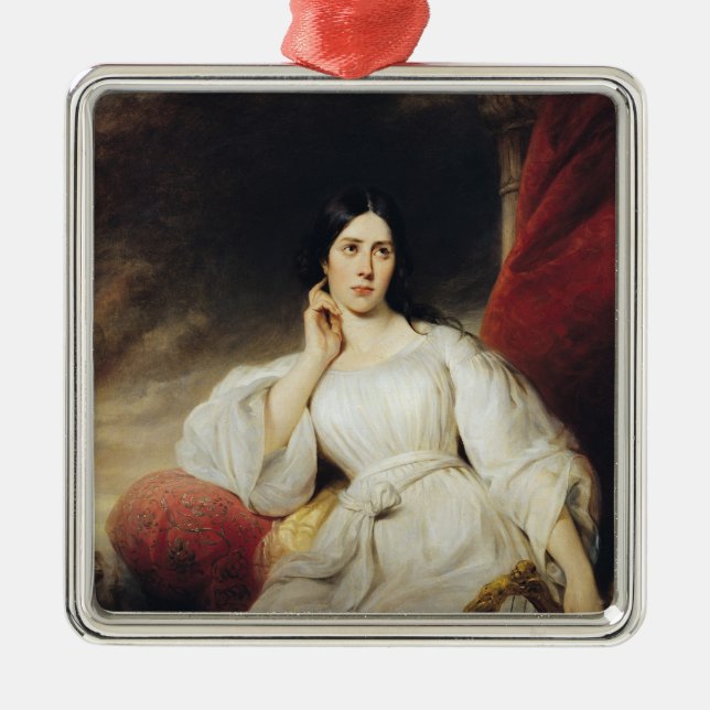 Ornamento De Metal Senhora Malibran no papel de Desdemona, 1830 (Frente)