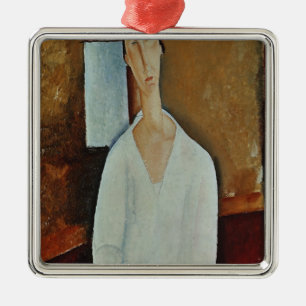 Ornamento De Metal Senhora Zborowska com mãos Clasped, c.1917