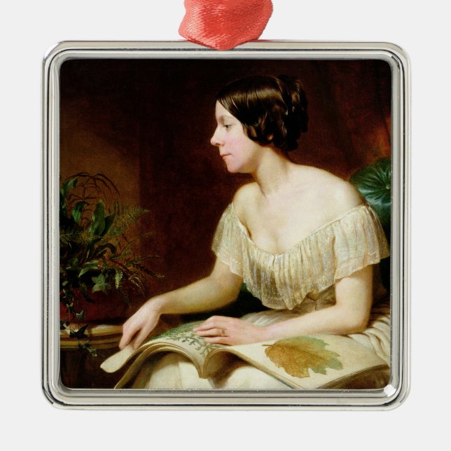 Ornamento De Metal Senhorita Anne Pratt, botânico famoso (Frente)