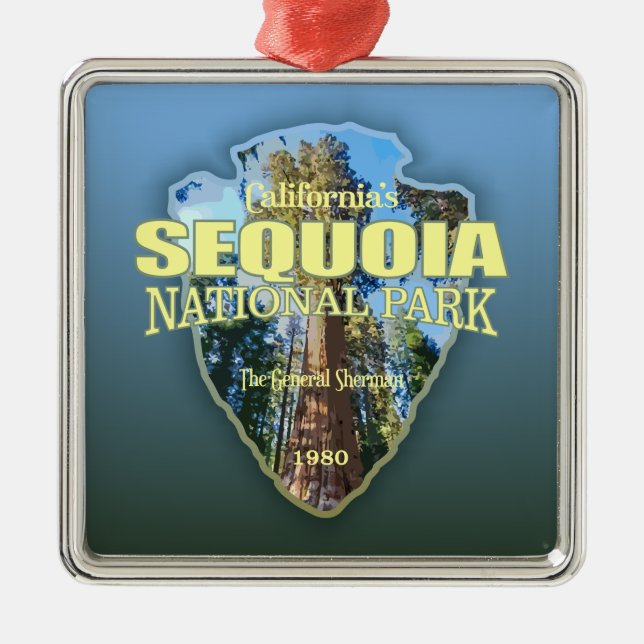 Ornamento De Metal Sequoia NP (seta) (Frente)