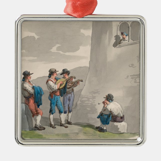 Ornamento De Metal Serenade (Canções de Amor) (Cena Romântica) (Frente)