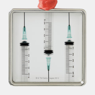 Ornamento De Metal Seringas 3