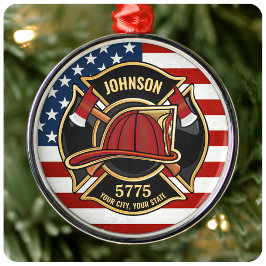 Ornamento De Metal Serviço de Emergência contra Fogo de Bombeiros - E