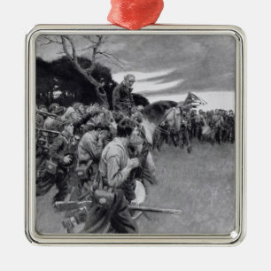 Ornamento De Metal Seu exército quebrou acima weeping e sobbing