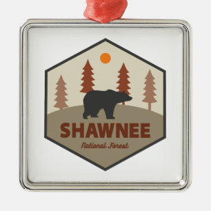 Ornamento De Metal Shawnee National Forest Bear