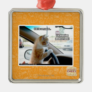 Ornamento De Metal Shh! Seja muito quieto