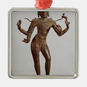 Ornamento De Metal Shiva Vinadhara Dakshina-Murti, Dravidian